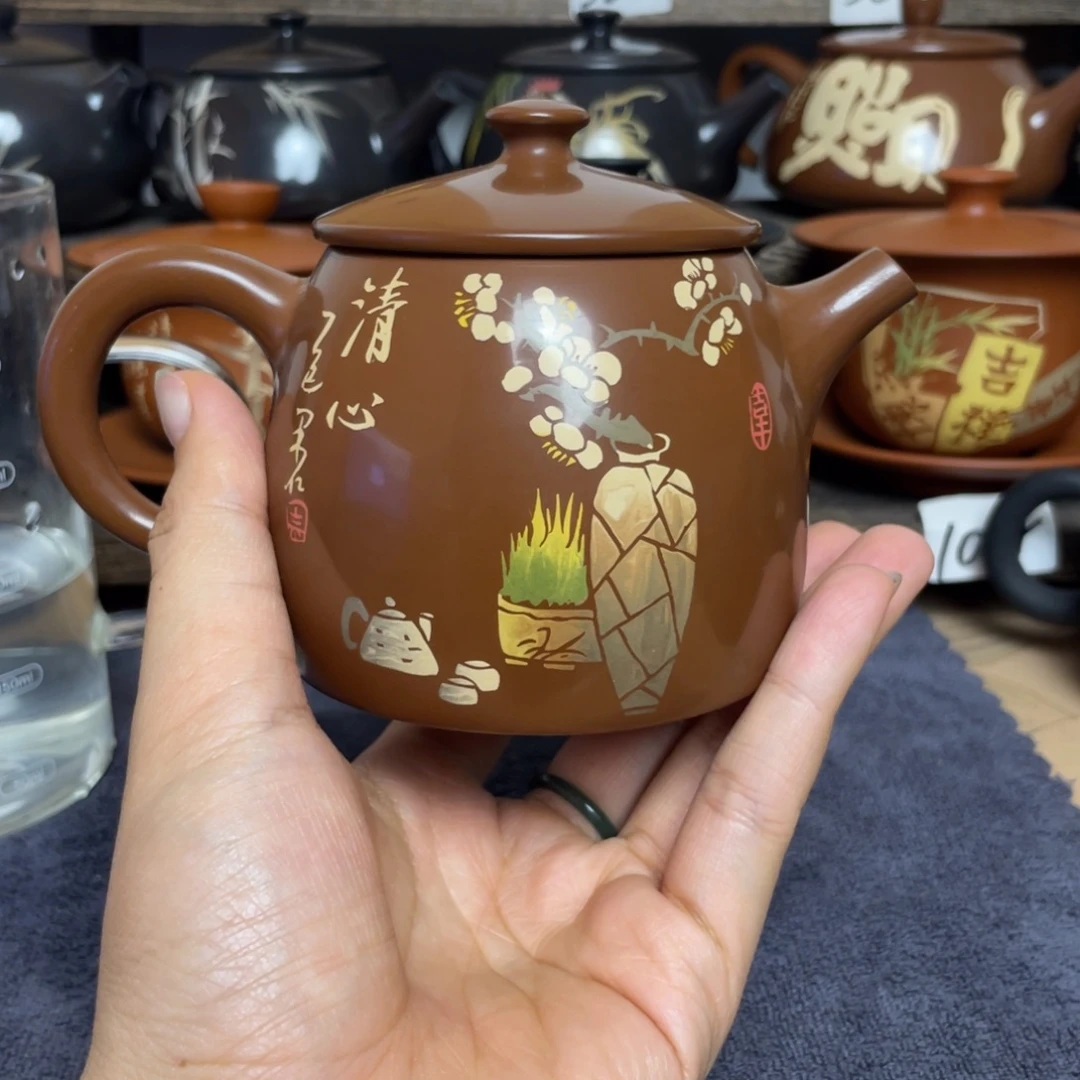 东***3壶江浩彩填高亮高石瓢