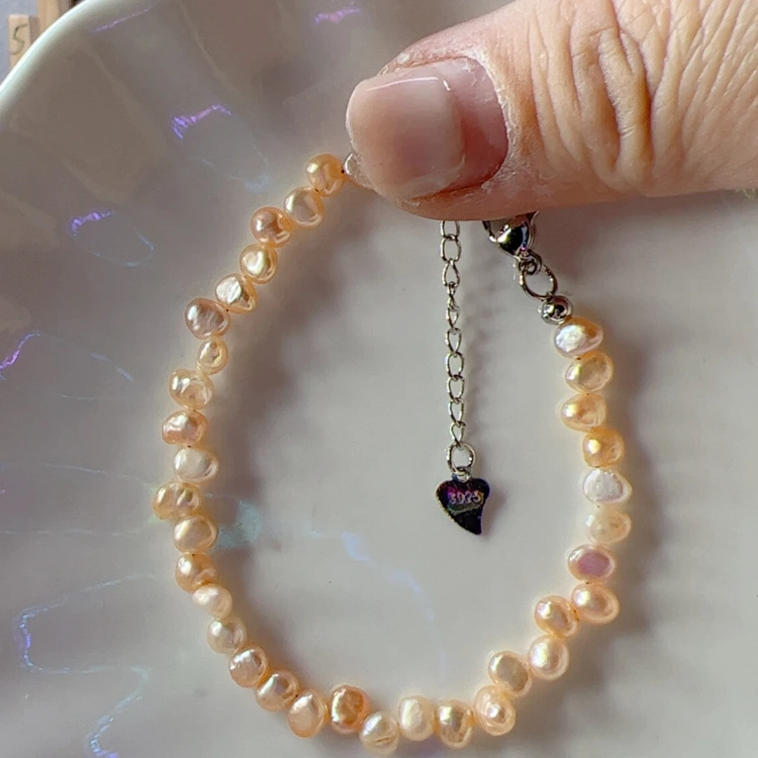 淡水珍珠手绳合金