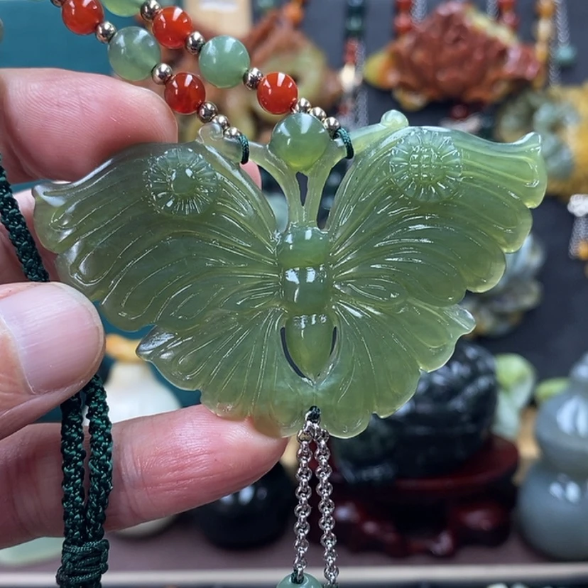 【闪购商品】蛇纹石玉未镶嵌吊坠