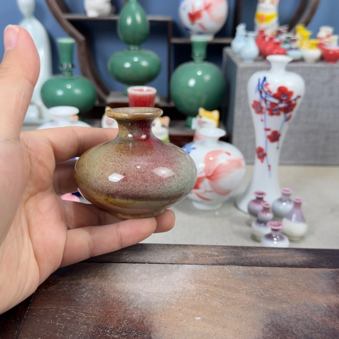 陶瓷手工小花器摆件