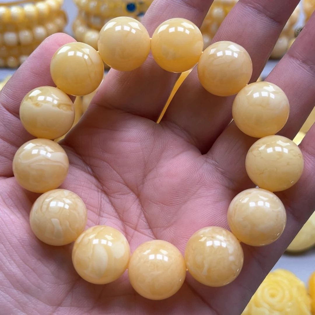琥珀手链未镶嵌手串