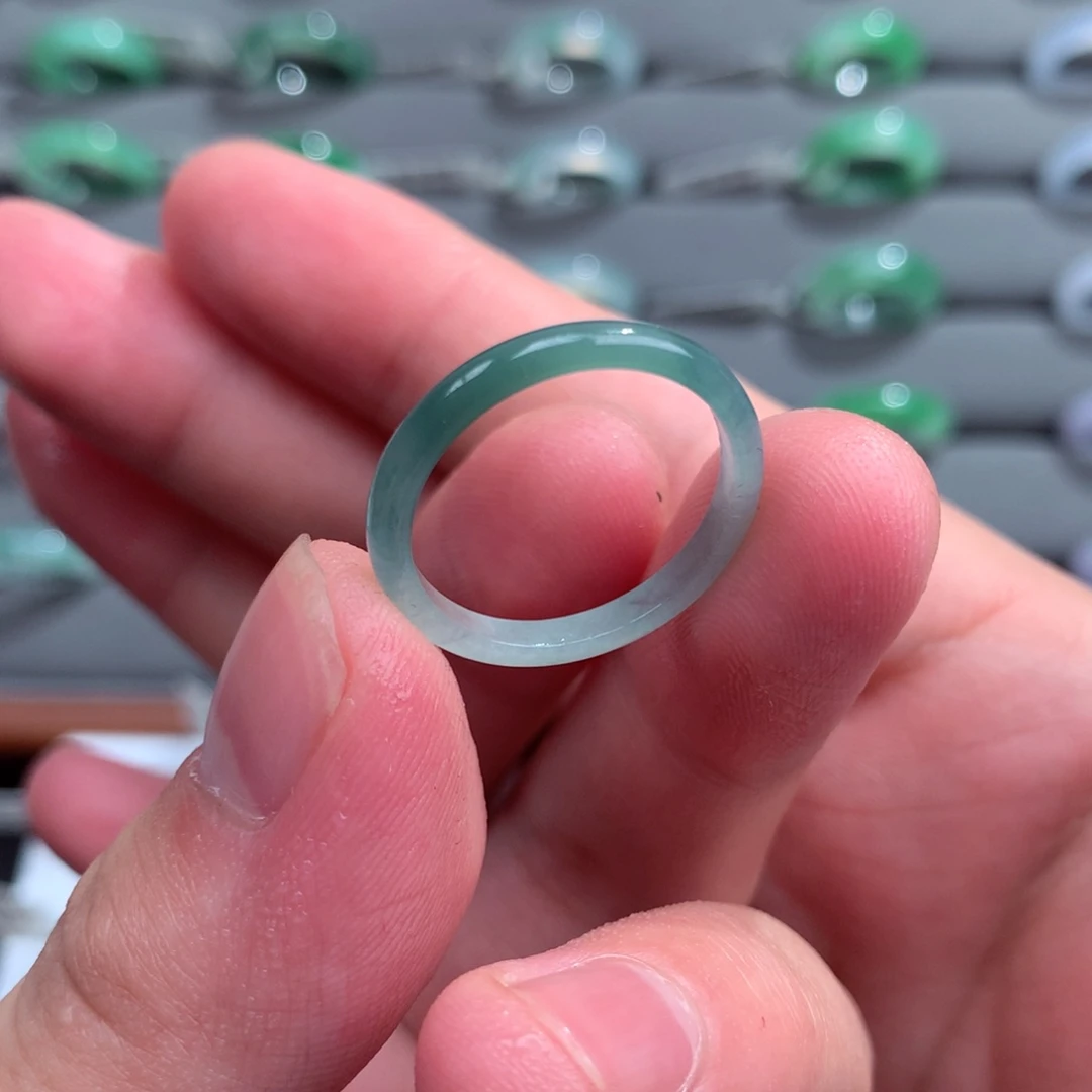 翡翠戒指未镶嵌天然11