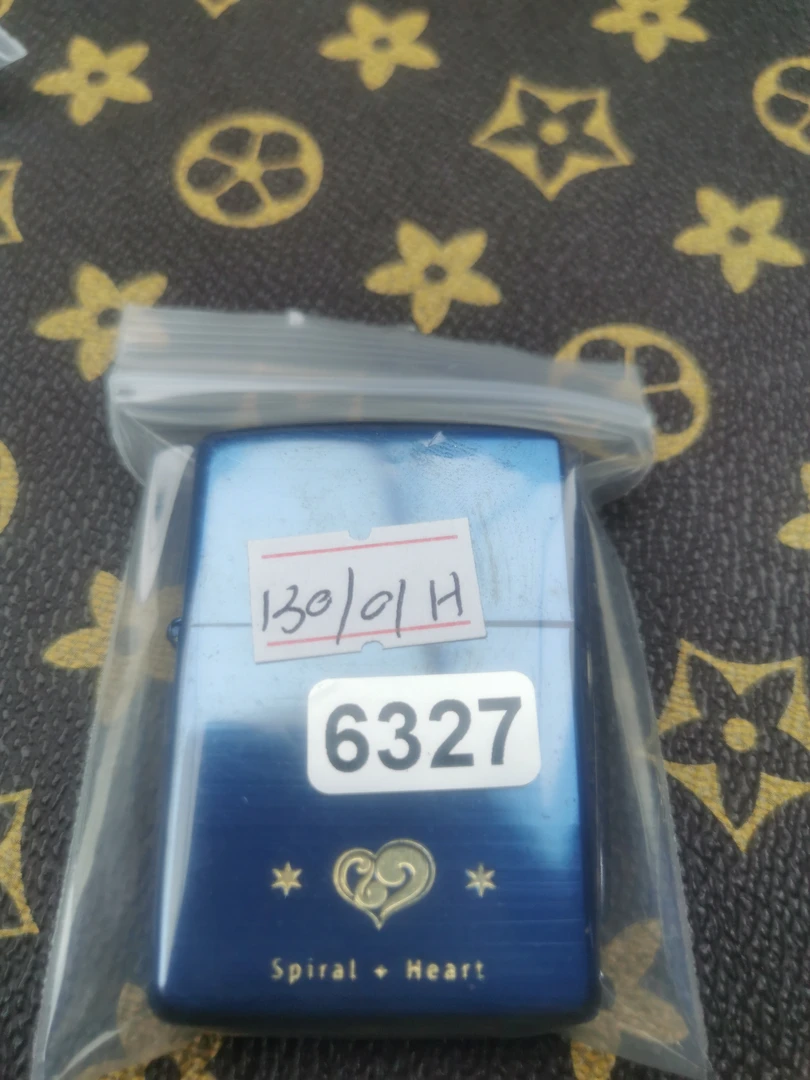 Zippo打火机回血01H蓝冰爱心-6327