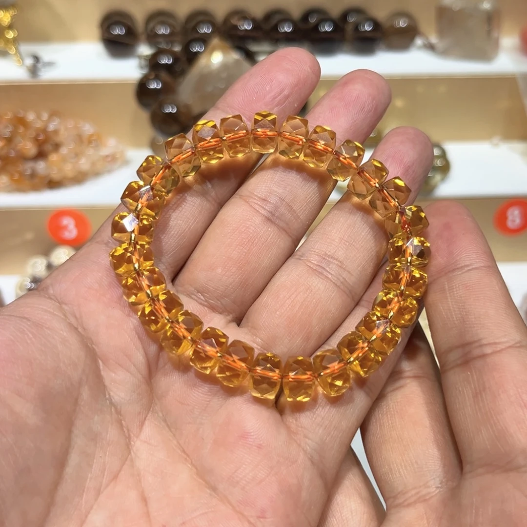 非金属暴力黄车切面手串