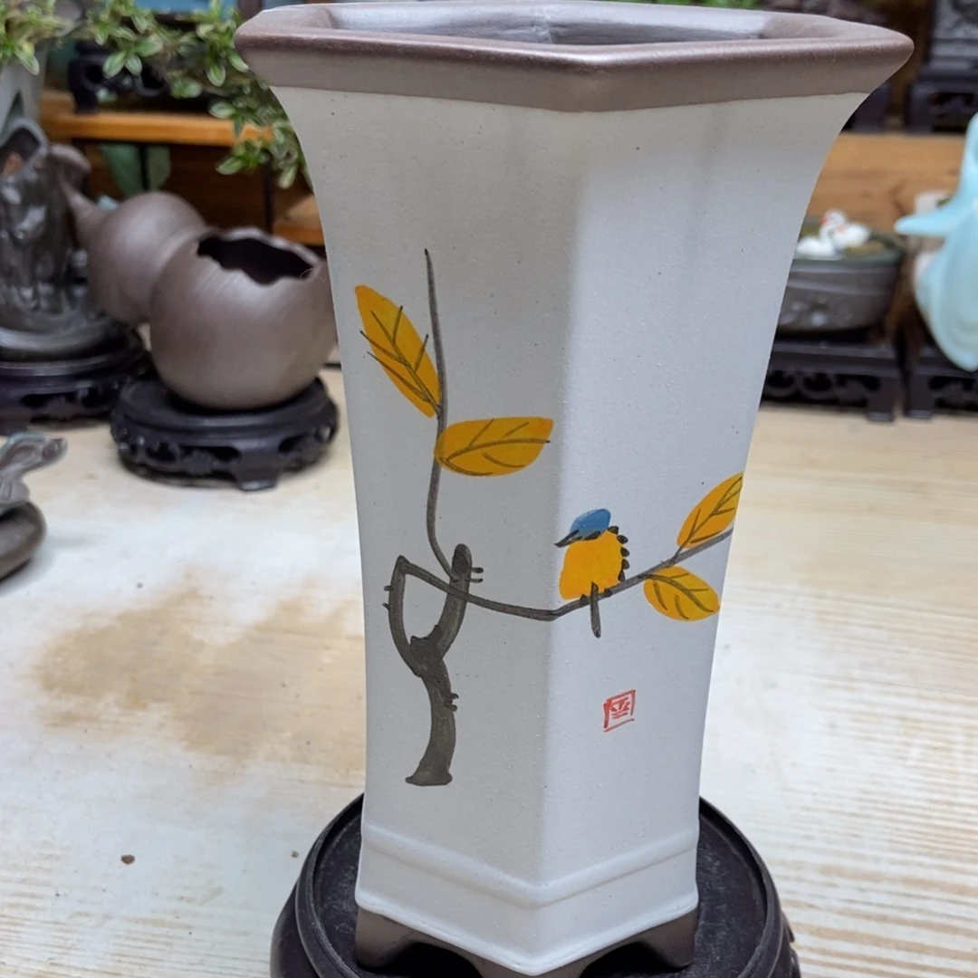 瓷片陶瓷花盆陶瓷艺术