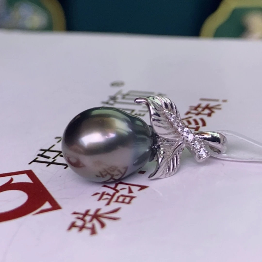 颈饰银S925镶嵌海水珍珠