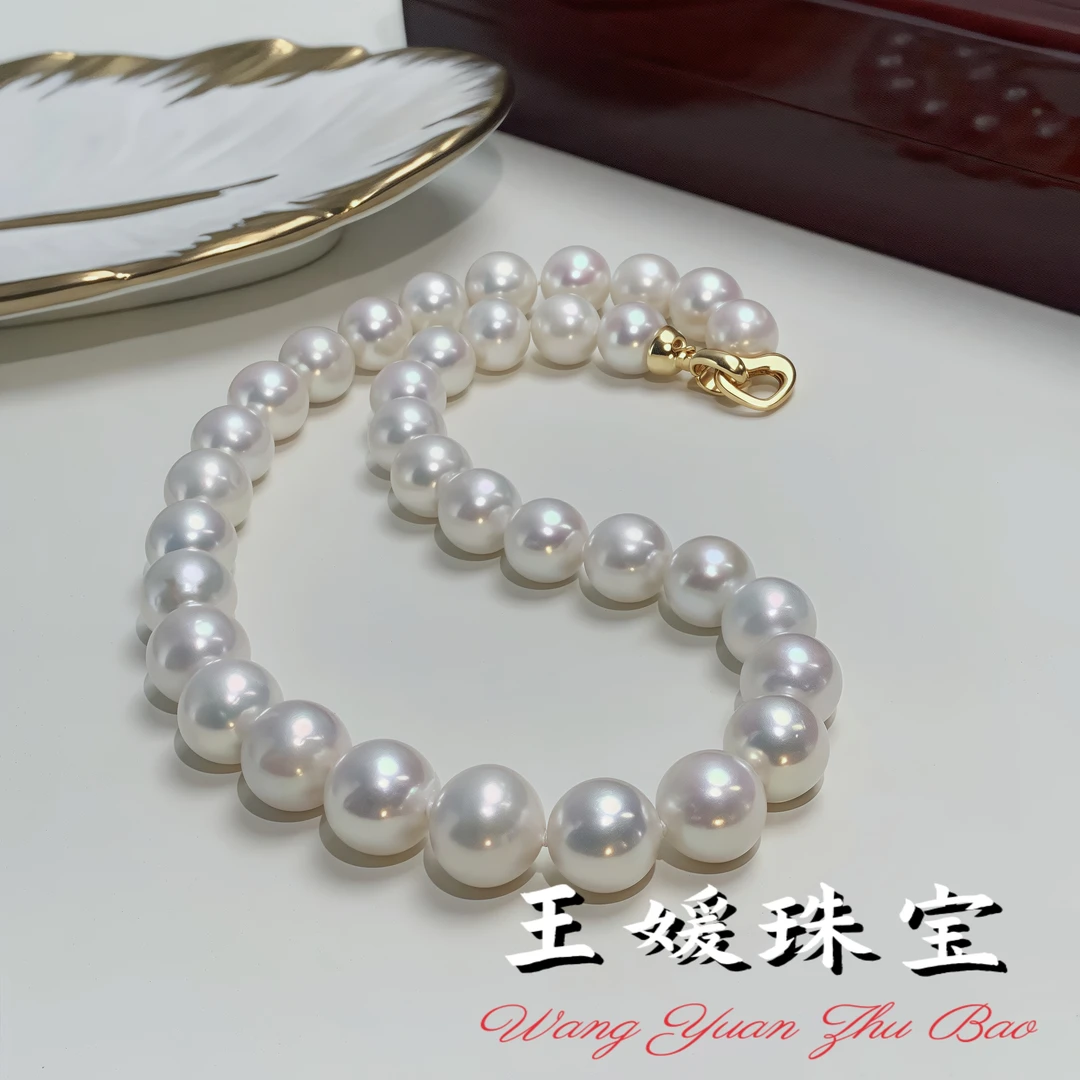 「展柜限定版」11-14mm澳雪全珠项链 淡水珍珠项链