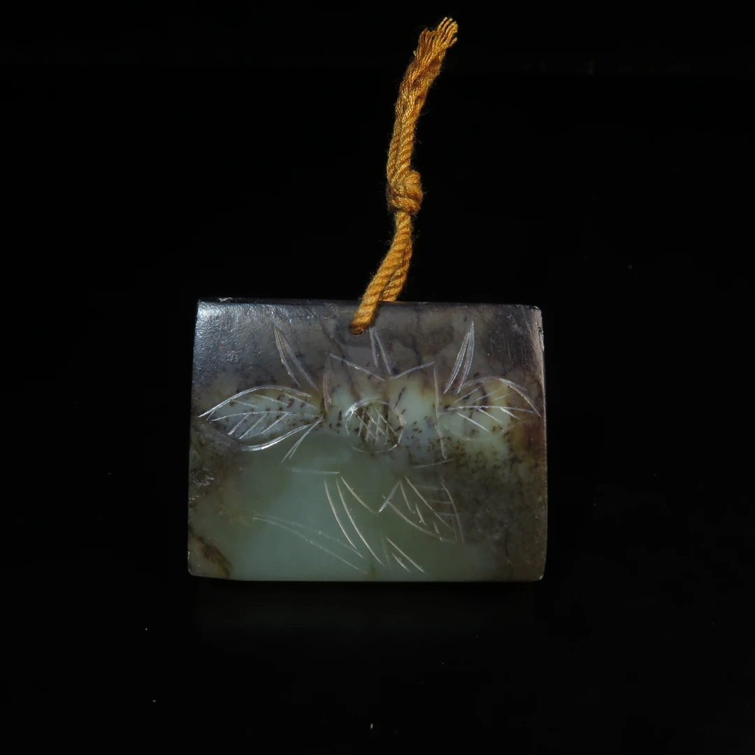 民国刻花玉佩/MZ021775/和田玉/民族文物