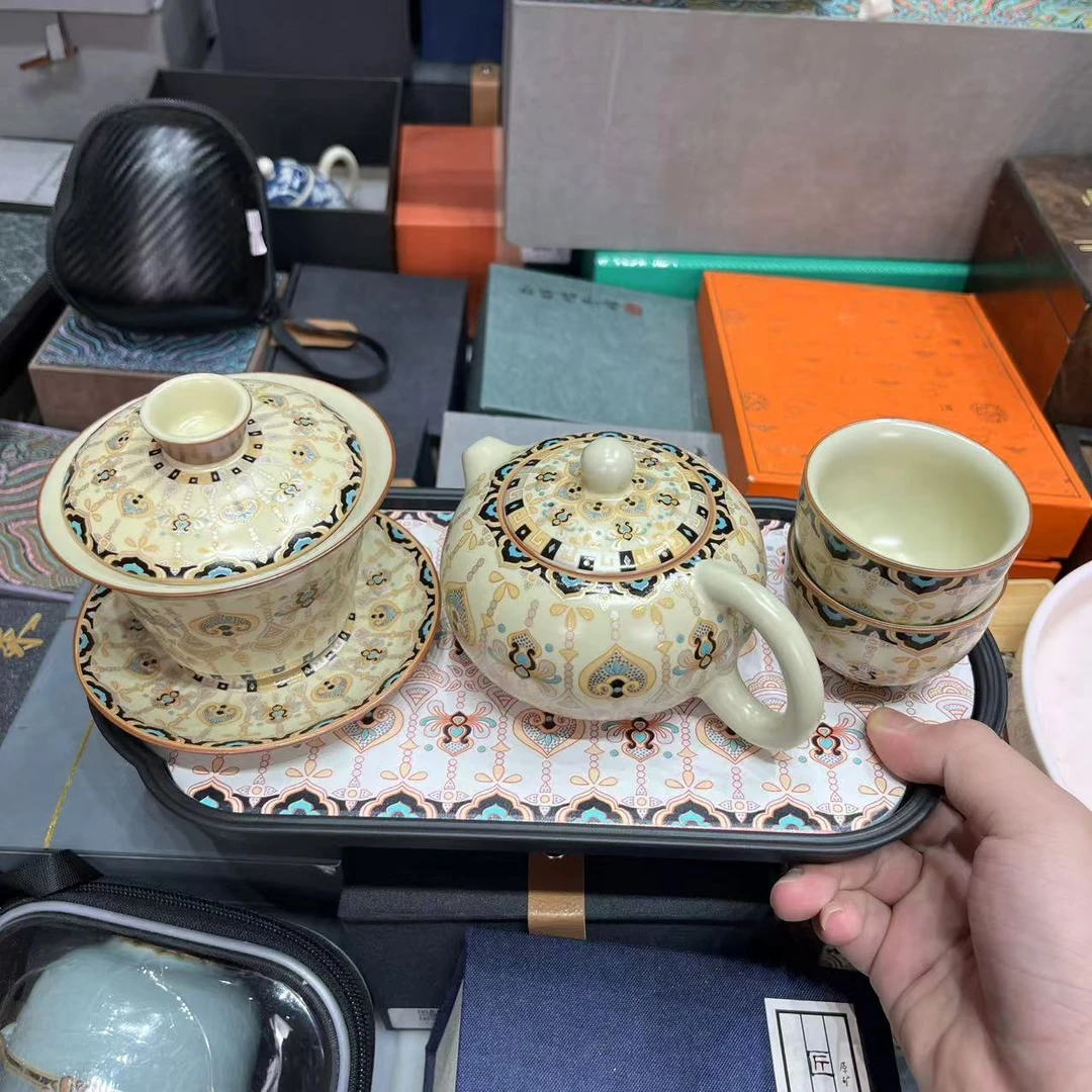 【闪购商品】壶盖碗茶杯加茶盘mc026