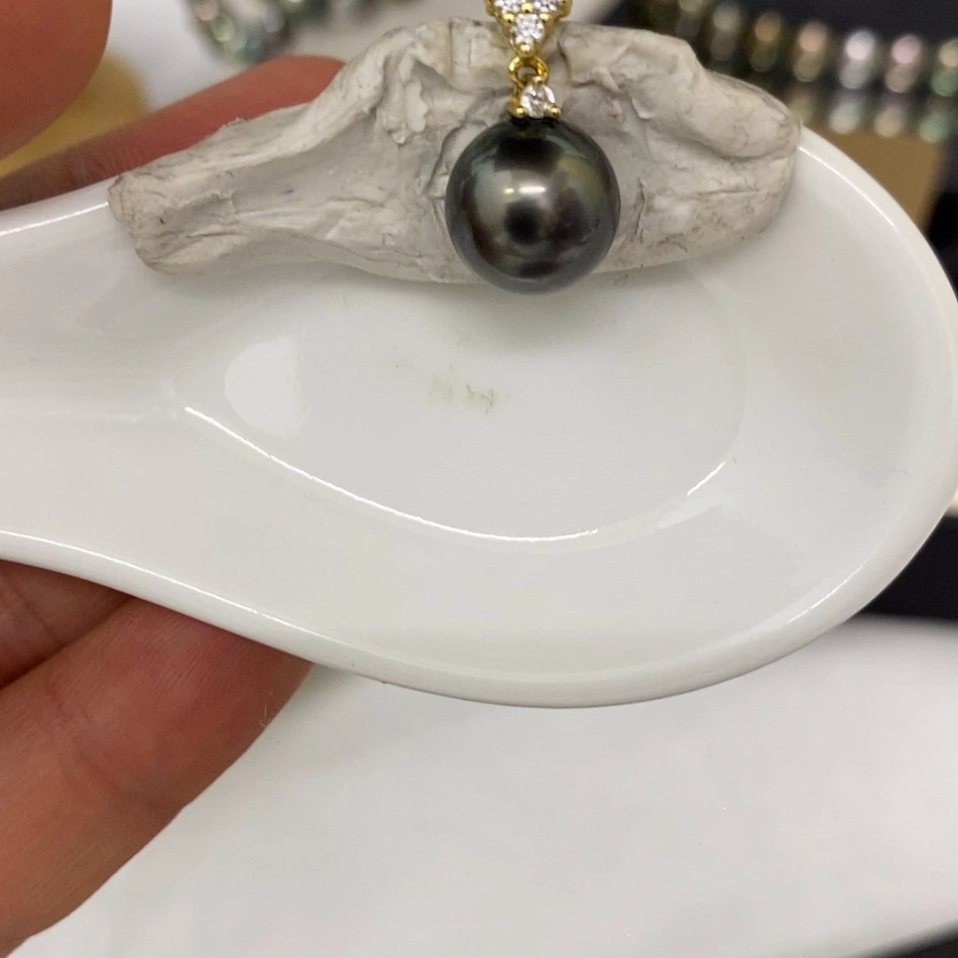 海水珍珠吊坠(不含链)银S925镶嵌