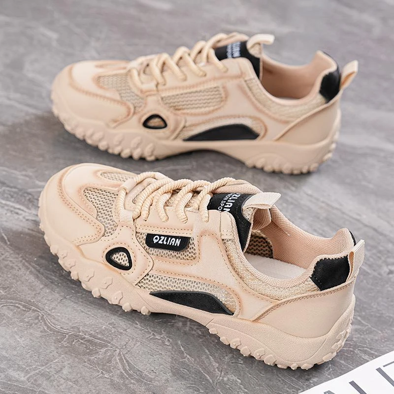 PinkAvril鞋子女2025新款夏网鞋女透气网面季轻便软底百搭休闲运