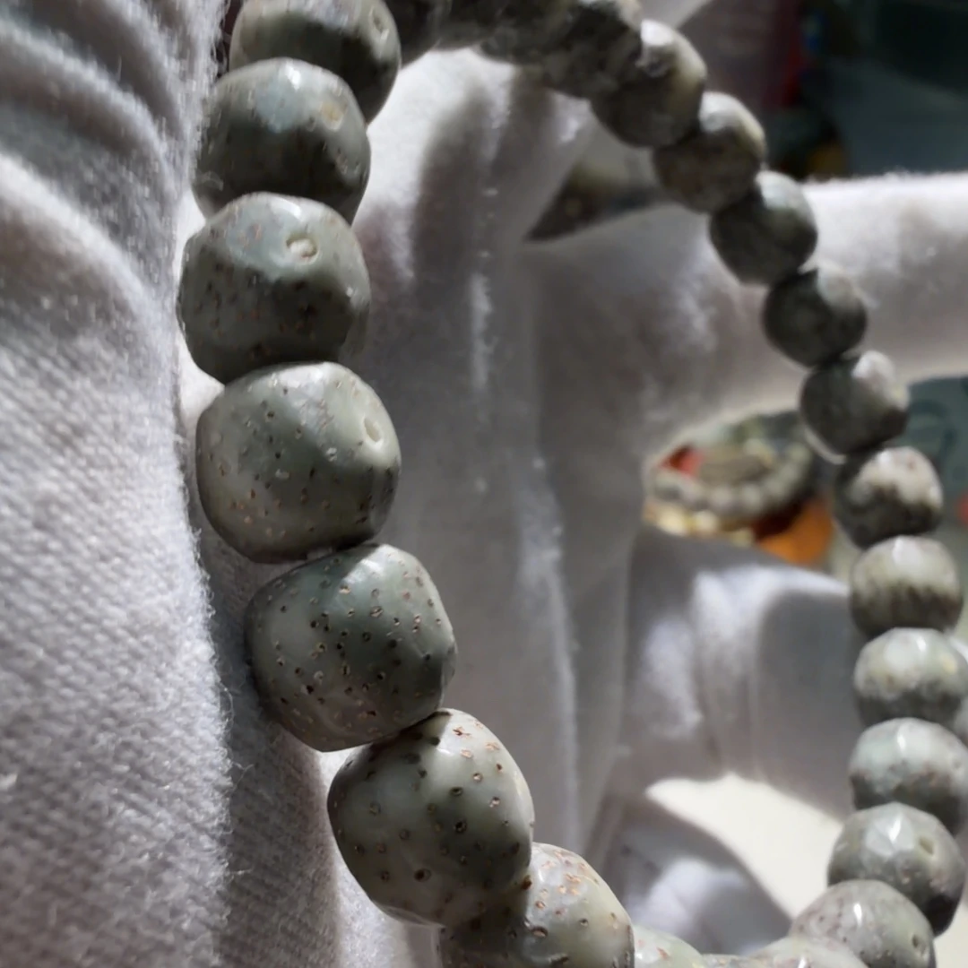 核桃手串/手链9×8钻石无相满绿12号