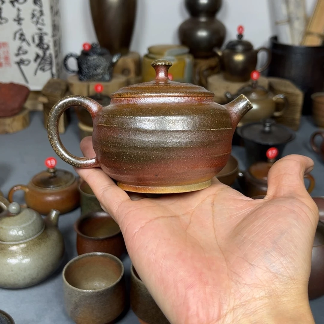 壶成**言粗白泥古法柴烧200cc