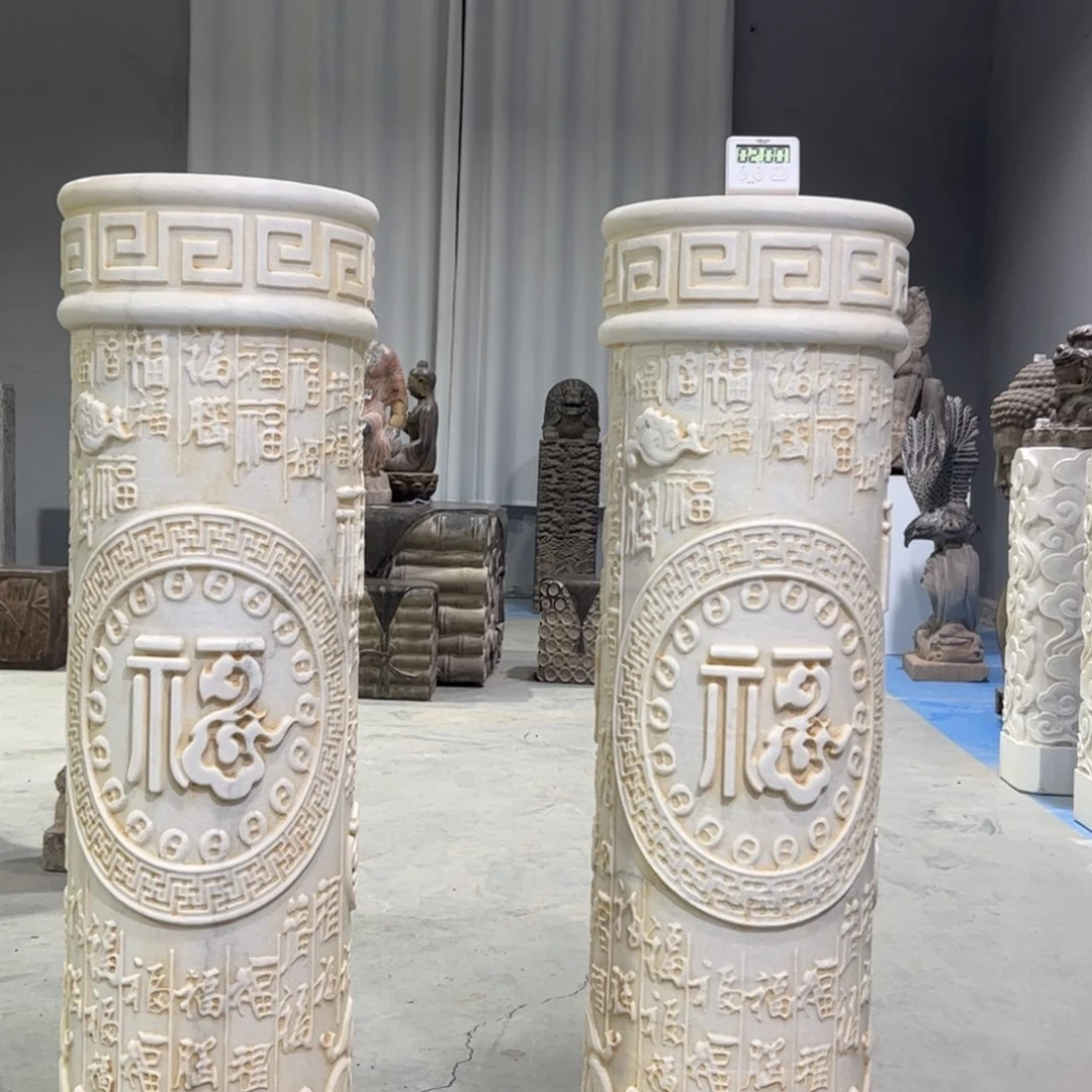 汉白玉石柱不包邮