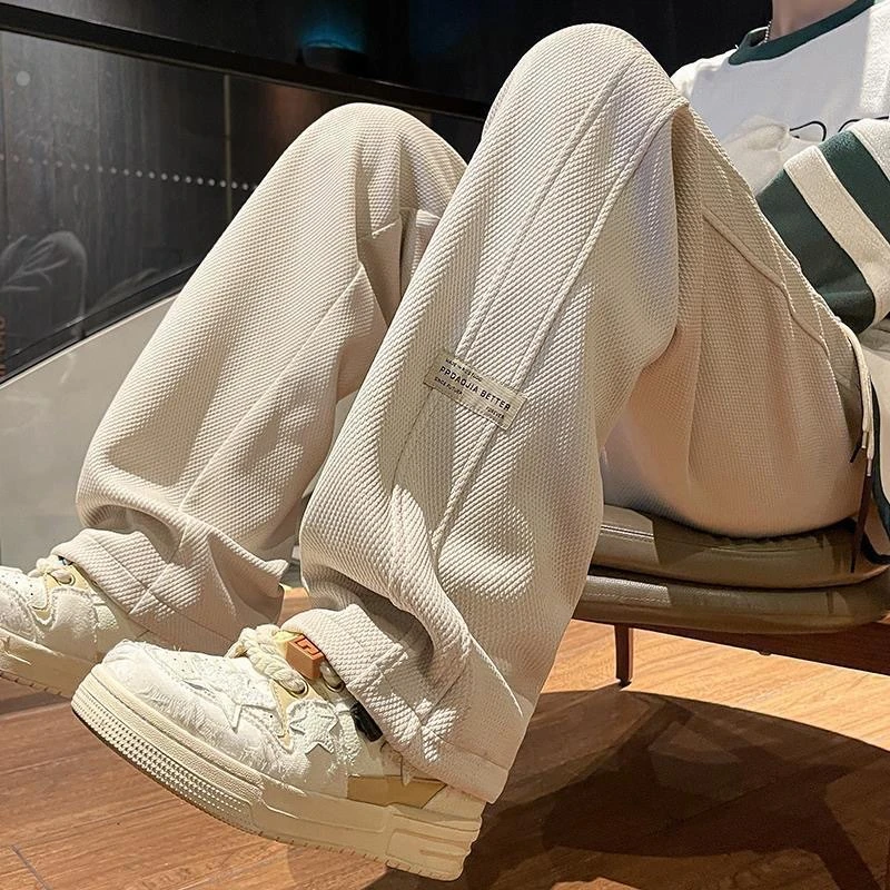 仓石一树潮牌垂感卫裤秋季宽松直筒阔腿运动休闲长裤轻奢痞帅男装