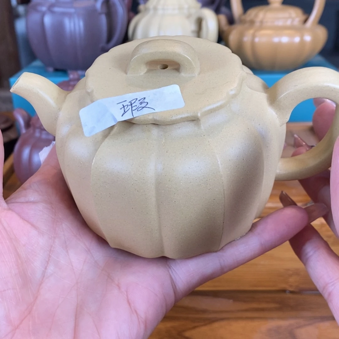茶壶紫砂原矿泥料手工壶直播间