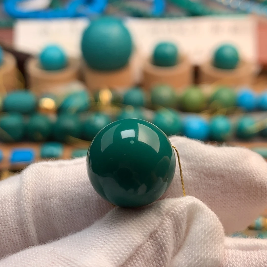 绿松石未镶嵌绿松石15.8mm