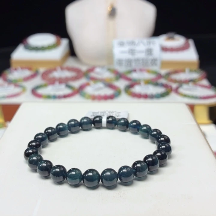 碧玺未镶嵌手链7.2mm±