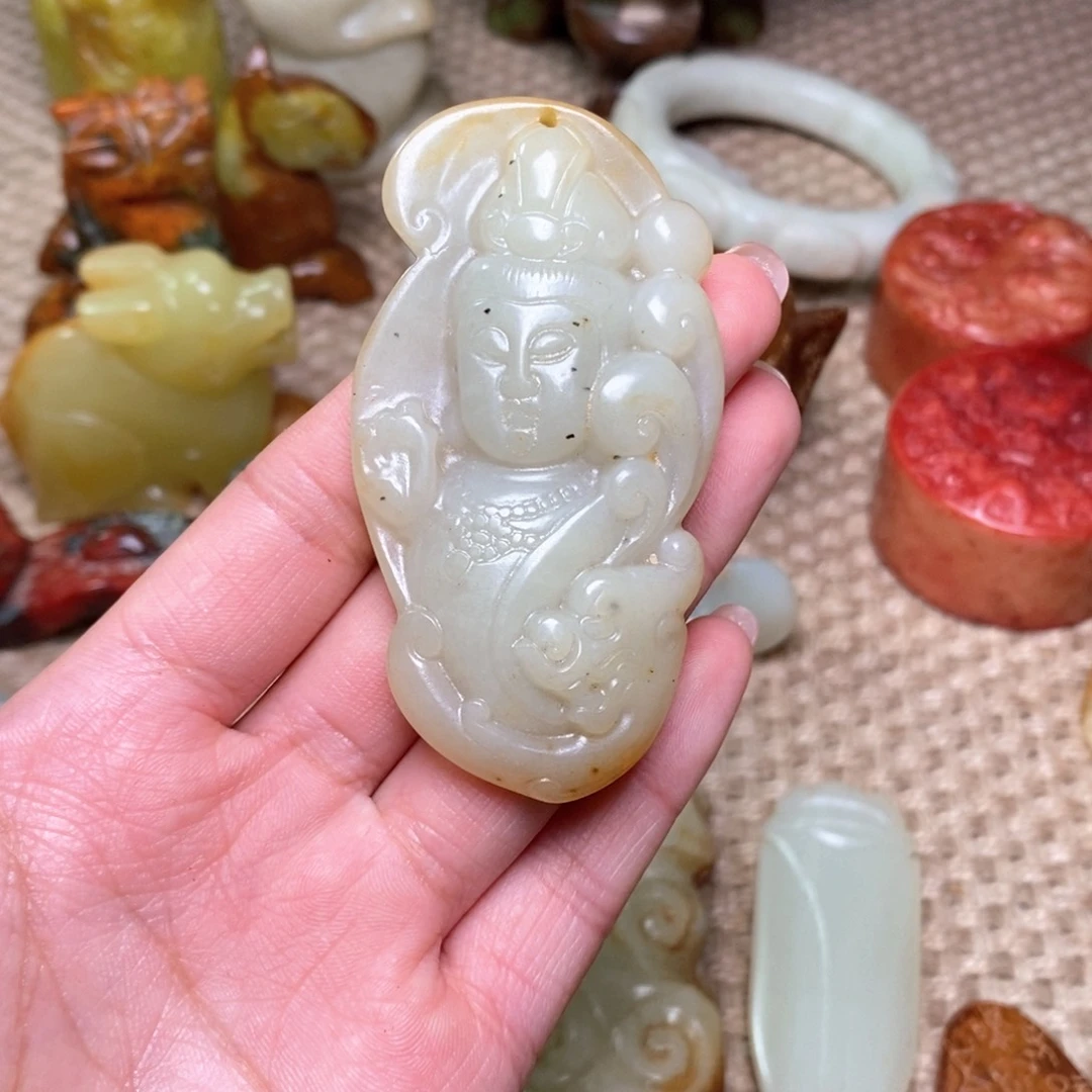 白玉菩提吊坠白玉菩提白玉菩提摆件