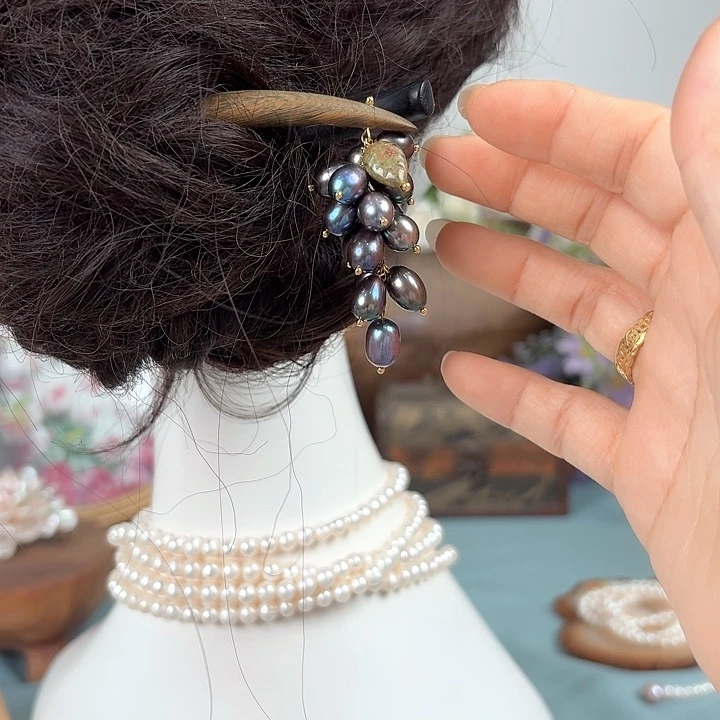 未镶嵌淡水珍珠发饰