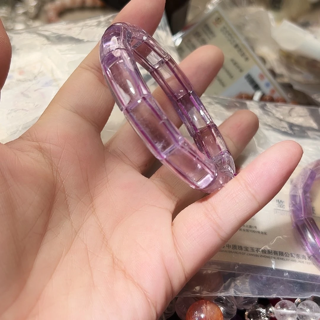 水晶手链未镶嵌紫水晶手牌