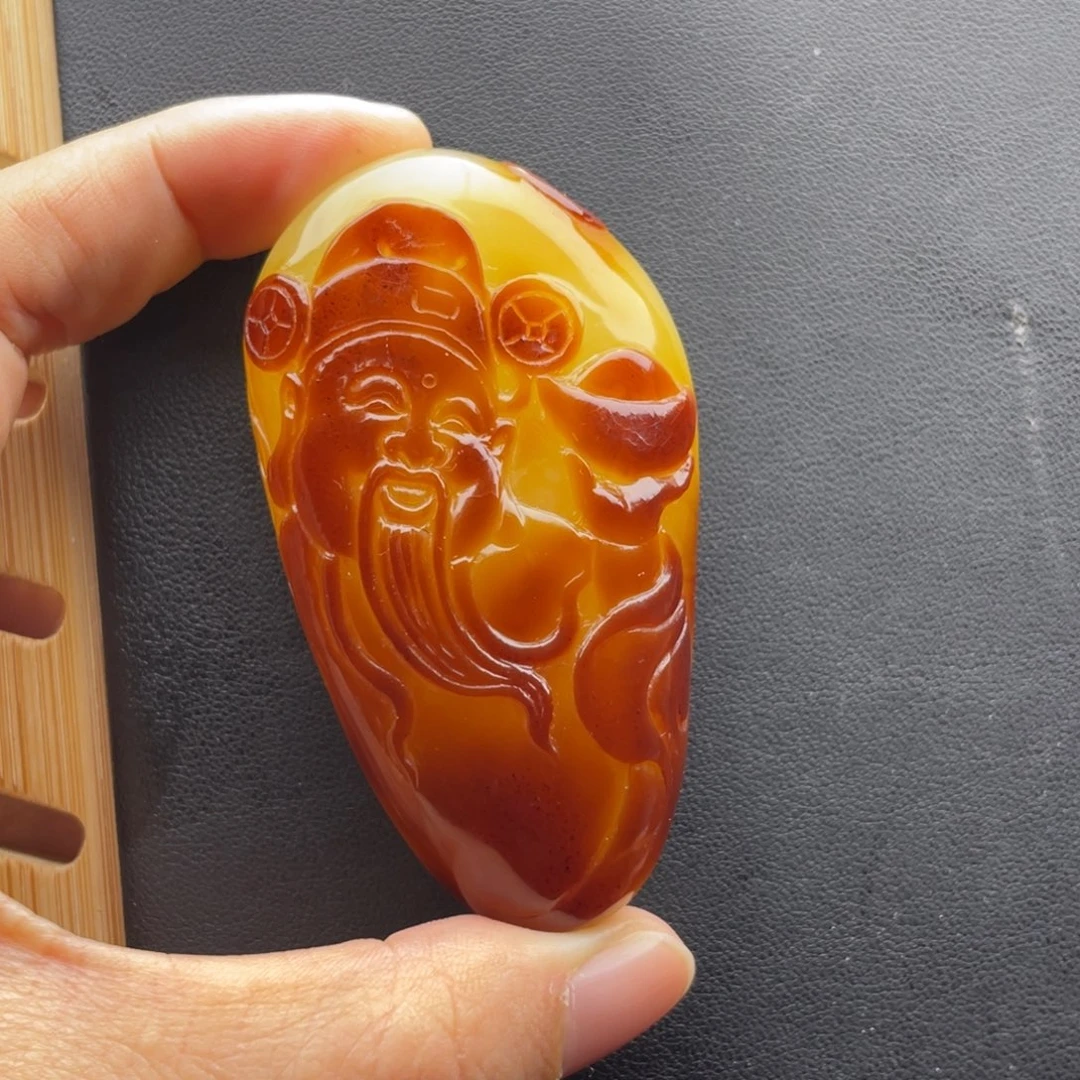 琥珀未镶嵌颈饰天然琥珀蜜蜡
