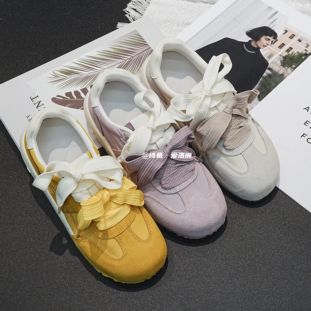 诗慕·爱洛琳【落跑甜心】运动百搭女款复古休闲厚底春夏时尚休闲鞋