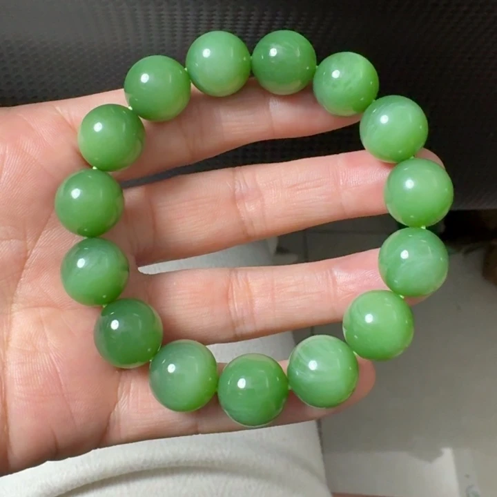 和田玉未镶嵌颈饰俄料碧玉猫眼14