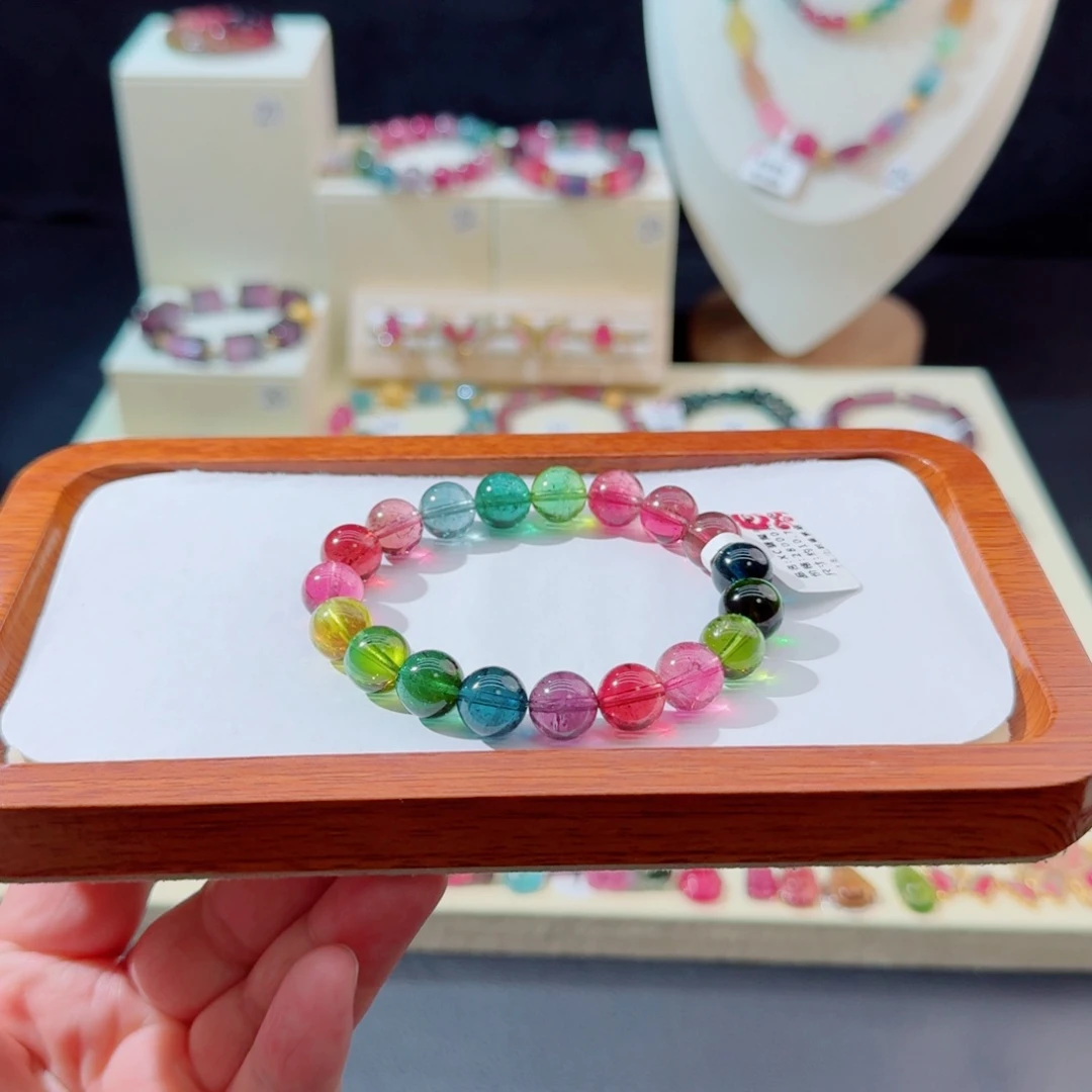 碧玺手串未镶嵌手串