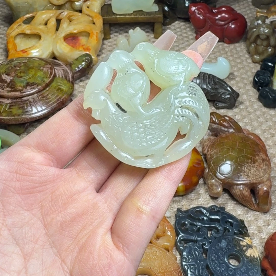 白玉菩提吊坠挂件