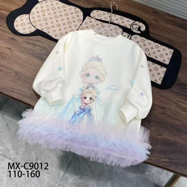 2025春季新款仙女风女童连衣裙（凸凸卫衣裙）