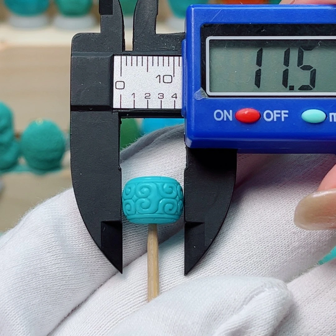 绿松石回纹墩子未镶嵌