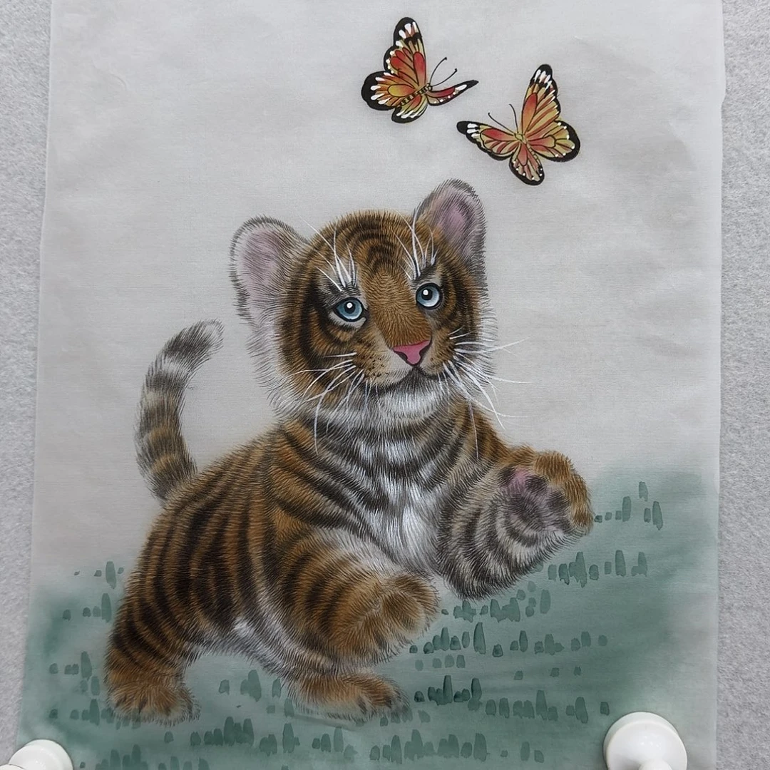 国画工笔画动物作品