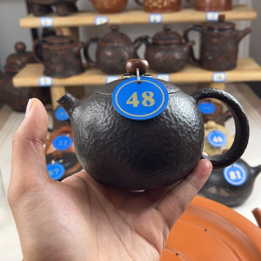 壶249cc 水紫陶全手工制作，老匠人传承手艺