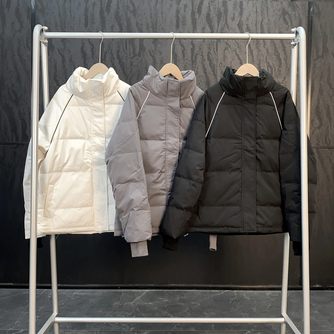 韩版纯色棉服冬季日常百搭加厚保暖防风宽松高级感立领面包服0067
