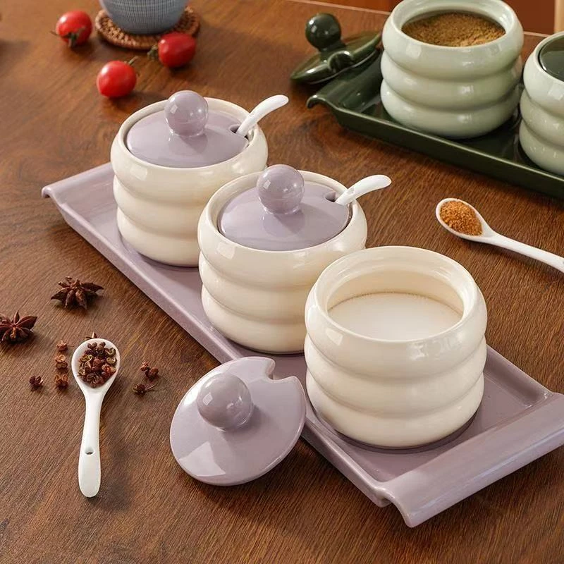 网红调料罐厨房收纳3件套装