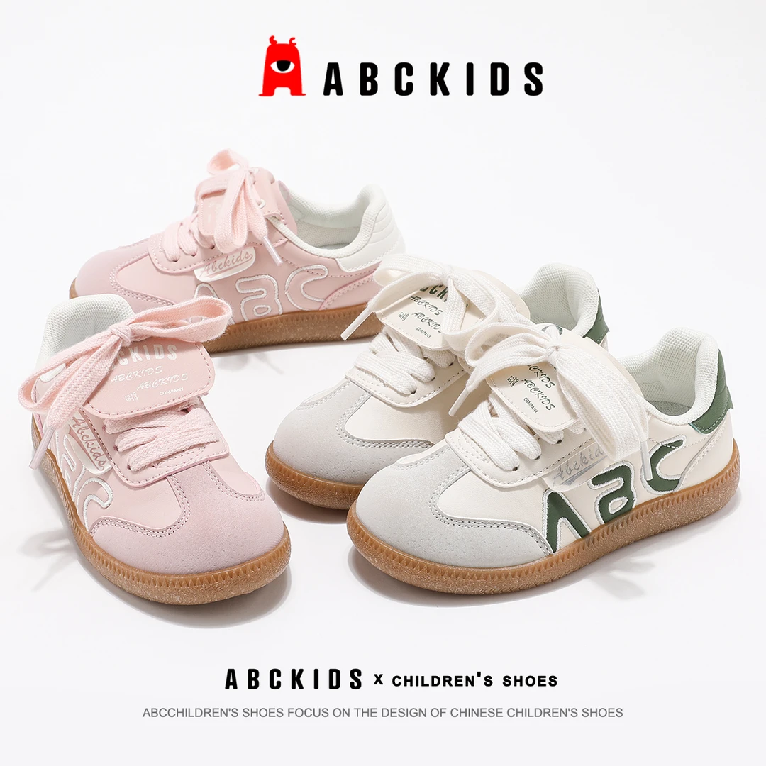 Abckids【工厂店】2025春季新款韩版潮流女童运动鞋SY513603077AX