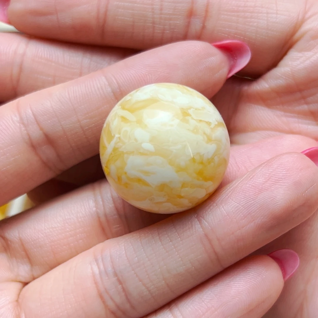 未镶嵌蜜蜡裸石26mm单珠 10.41g