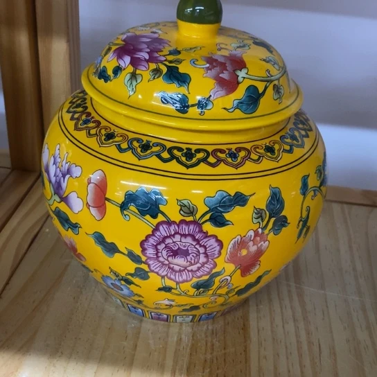 瓷片陶瓷茶叶罐密封罐