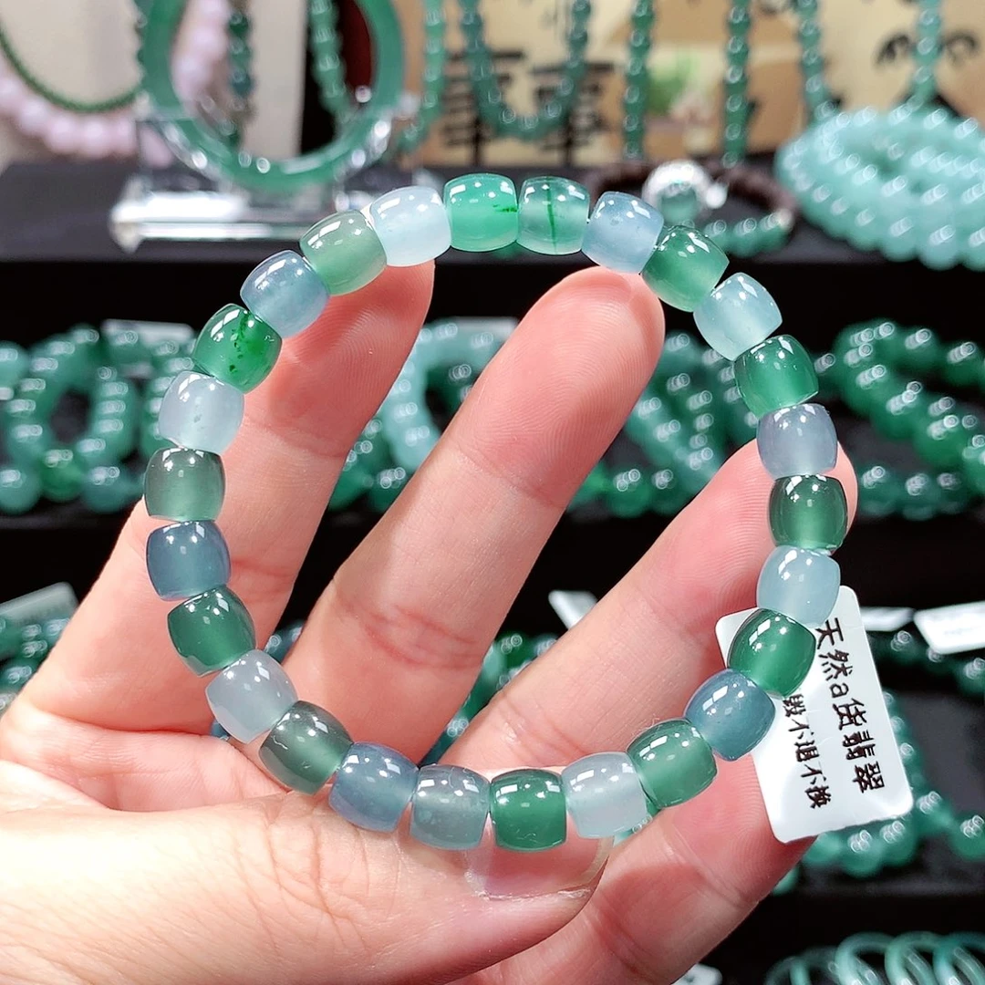 翡翠未镶嵌手链卡8