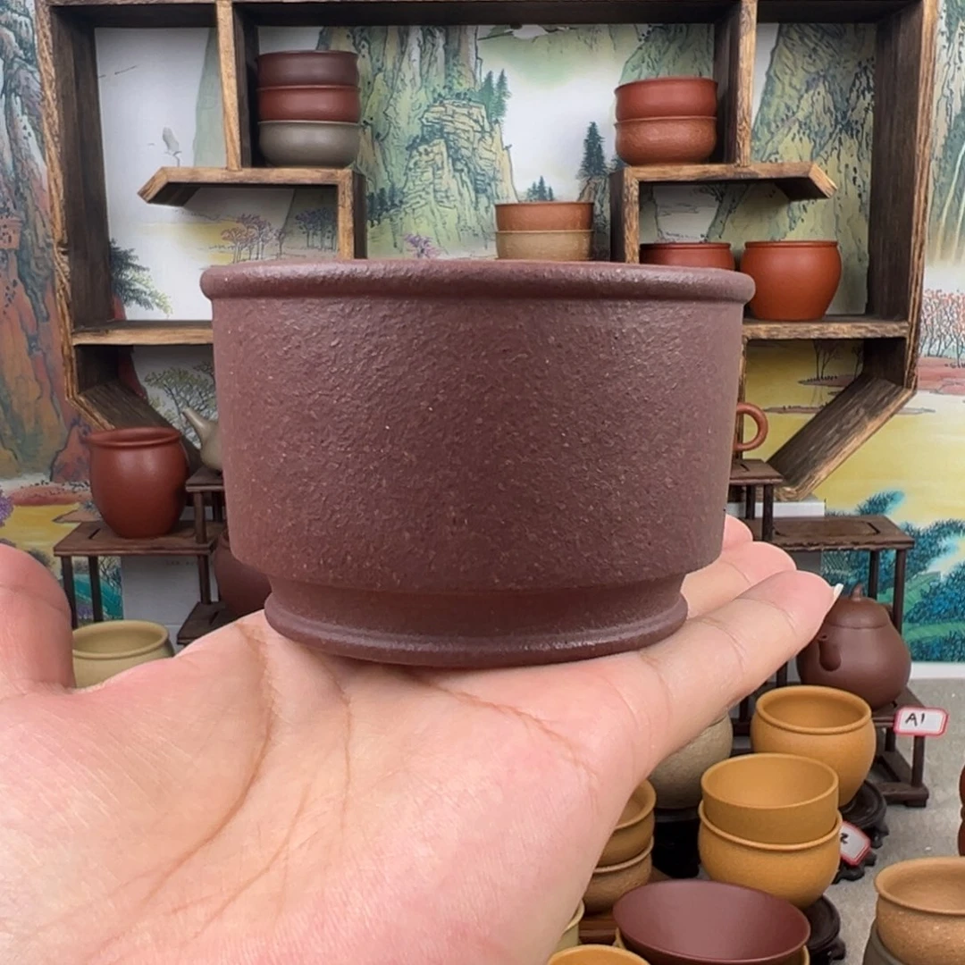 茶杯紫砂加**光拙器甄选，纯原本矿。