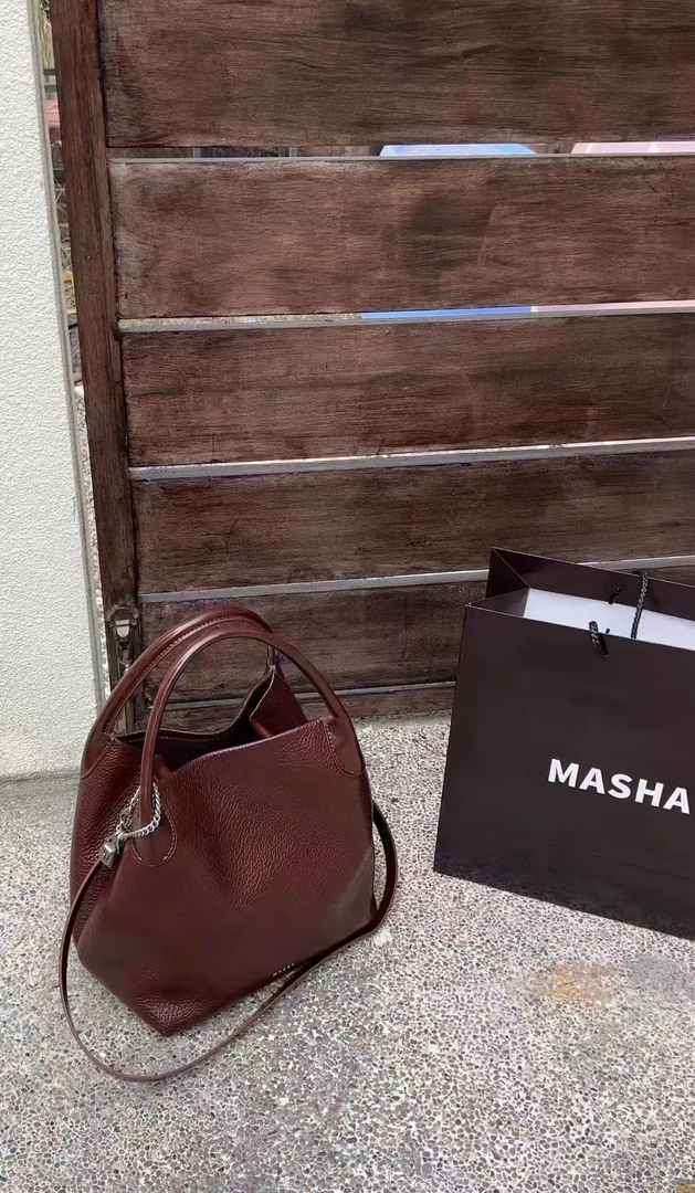 DINGFENG【ed109 香五星白】手工定制高端真皮时尚百搭女包.