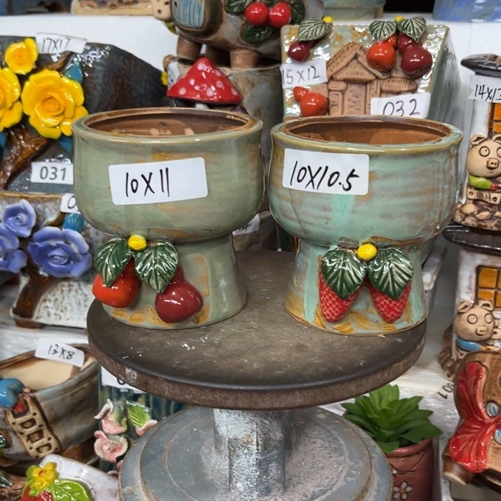 紫砂花盆粗陶材质多肉花盆