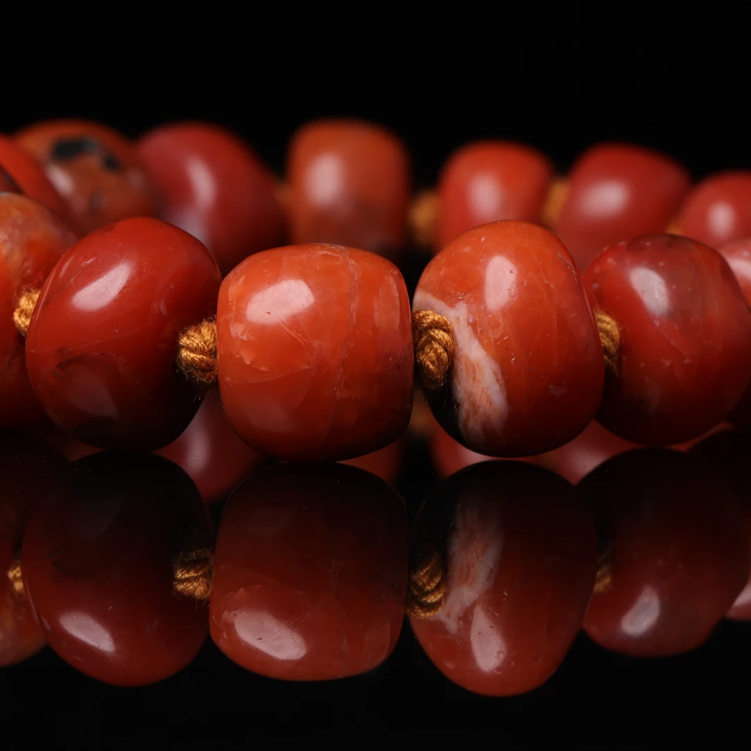 明代天然玛瑙珠手串-NX