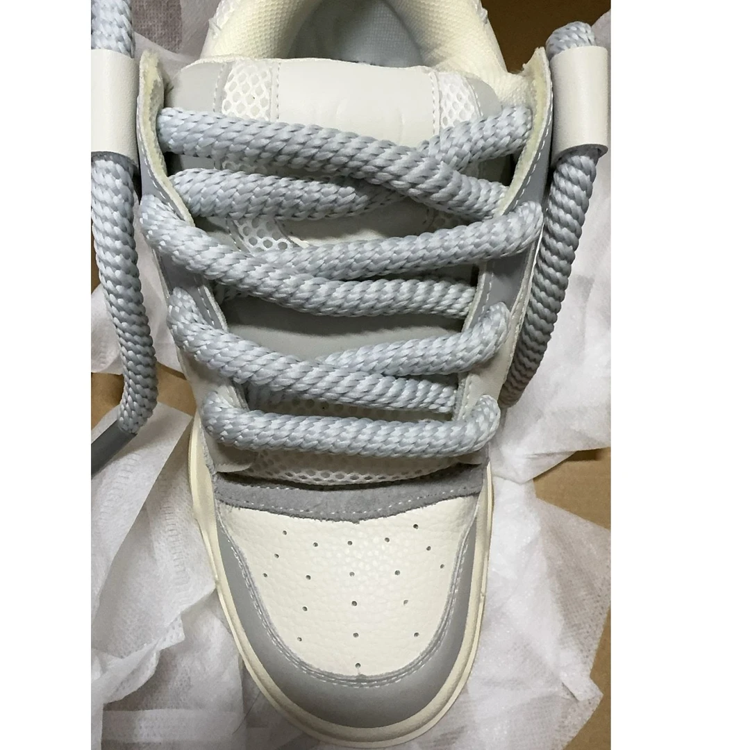 夏季新款百搭面包鞋情侣鞋潮流厚底女鞋低帮男鞋小白鞋时尚潮鞋