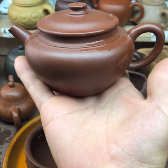茶壶紫砂红皮龙飞碟180豪升左