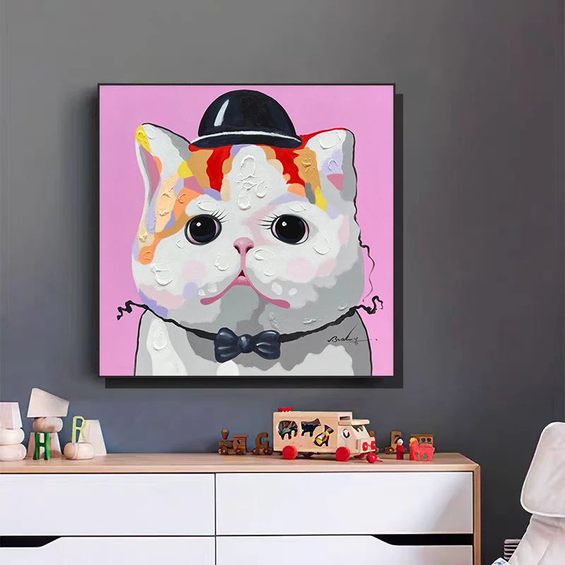 大脸猫|装饰画现代轻奢简约儿童卧室餐厅LDY-036*6060
