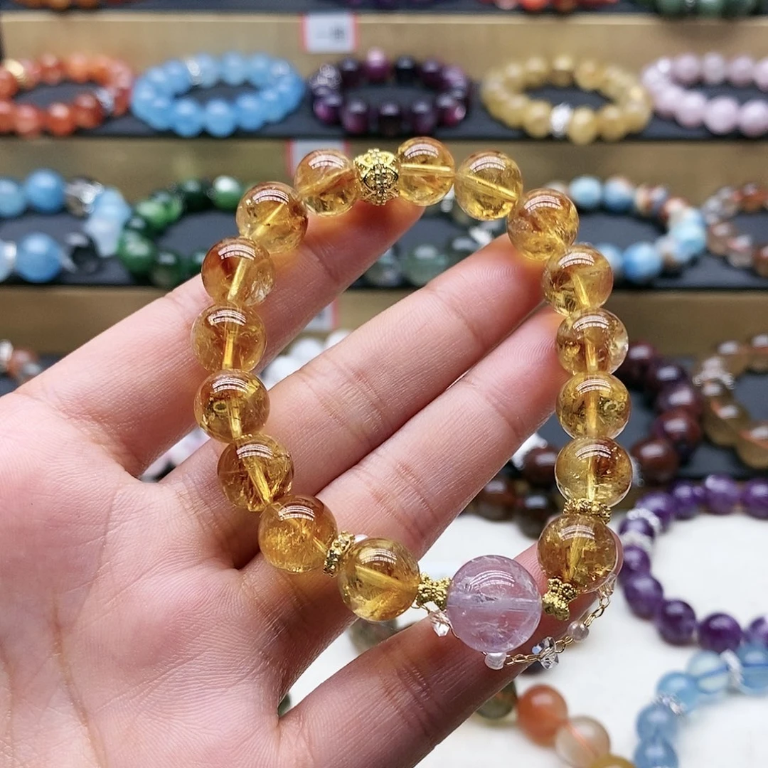 水晶手链未镶嵌黄