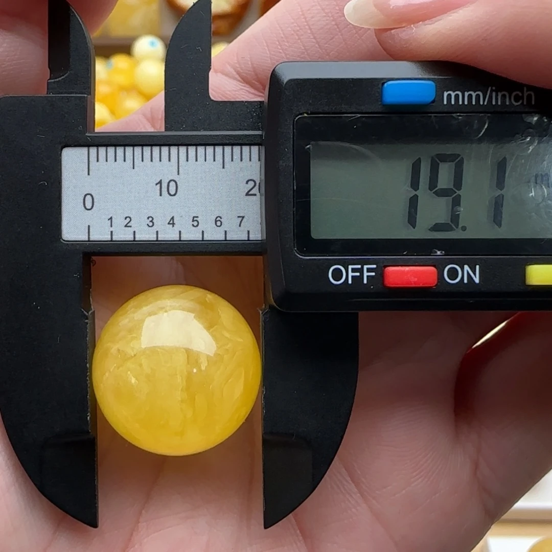 你***️蜜蜡未镶嵌裸石微瑕珠子