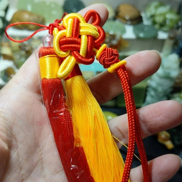 岫玉车挂穗穗未镶嵌绣*花